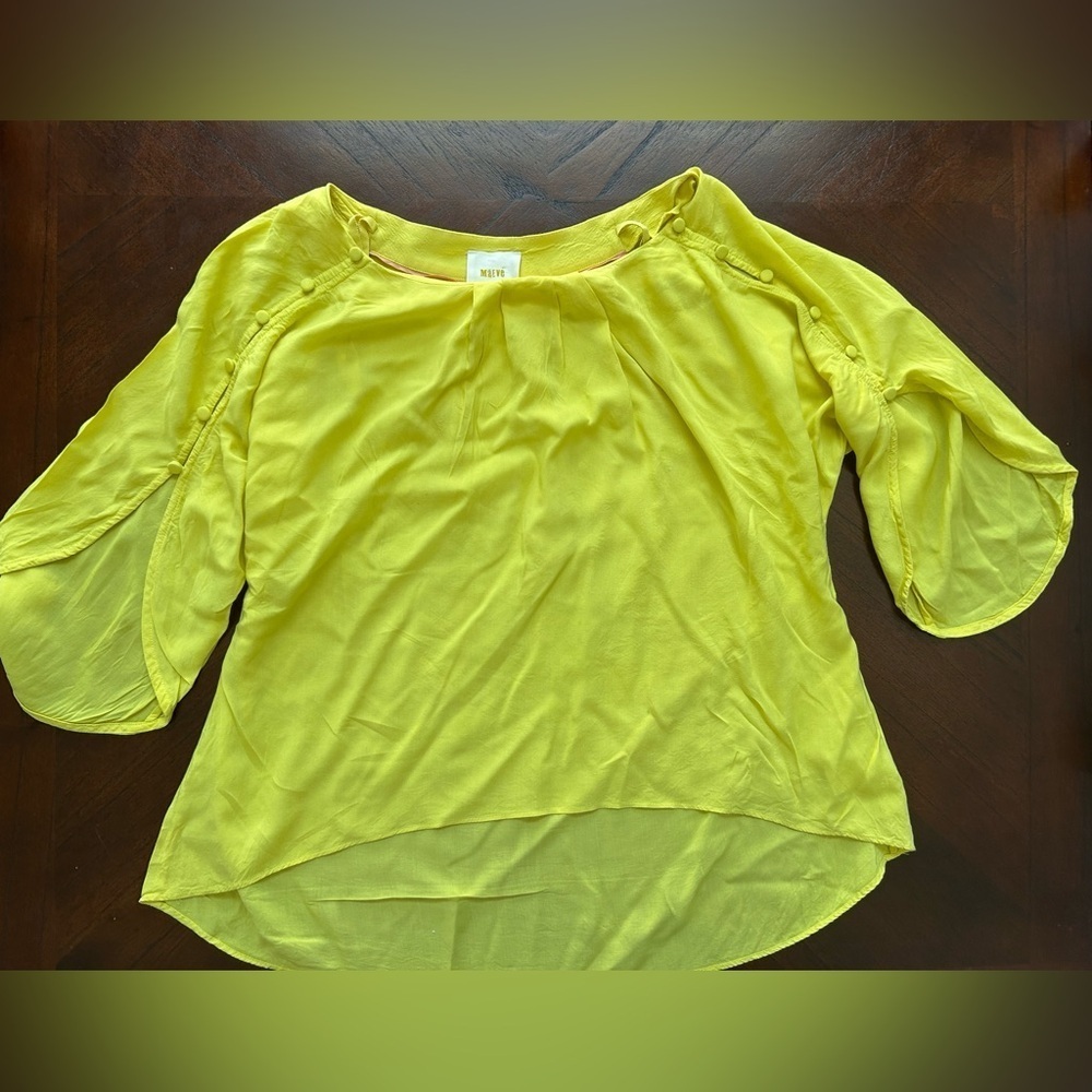 MAEVE Yellow Women's Top SIZE SMALL